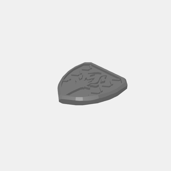 RPG coins - Waterdeep - Silver Shard - v1.0.stl