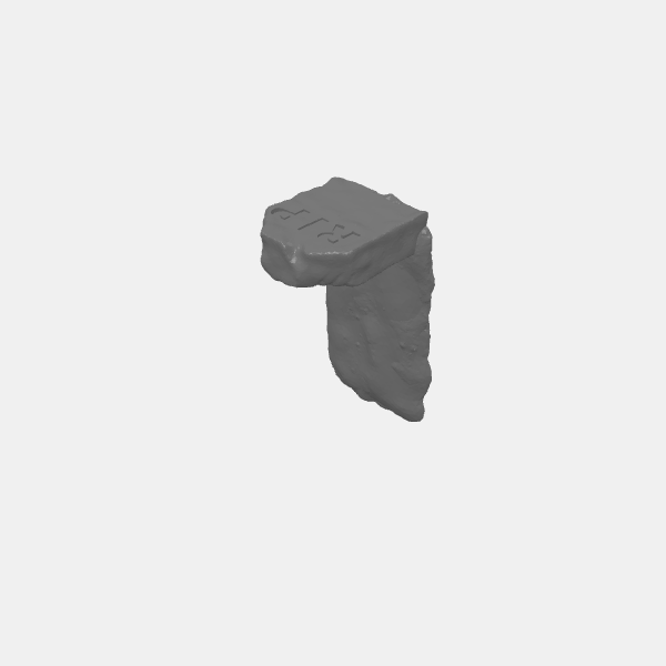 Graveyard Stones - Grave 2 blank headstone v1.0.stl