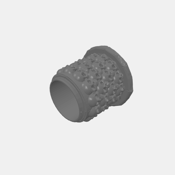 Fantasy - Skull Based Brazier - Base 2 for Cauldron scew base v1.0.stl