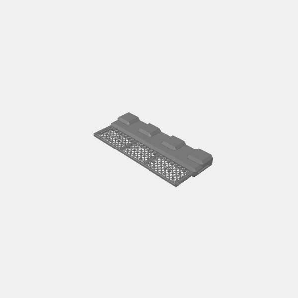 Gaslands - Barricade Fence Section 120mm v1.1.stl