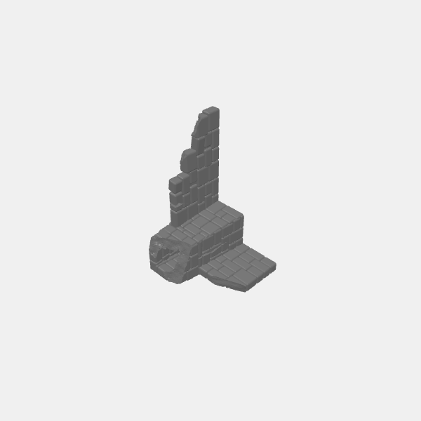 Ancient Sandstone - Temple Ruins Corner 1 v1.1.stl