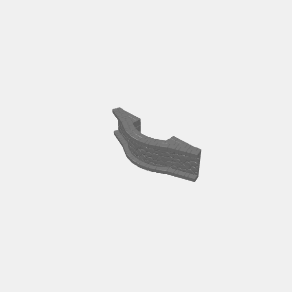 Understone Bridge - Narrow path - 171mm long - Cobblestone - NEEDS SUPPORT v1.0.stl