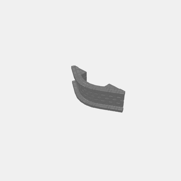 Understone Bridge - Narrow path - 155mm long - NEEDS SUPPORT v1.0.stl