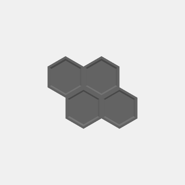 Battletech Tree Terrain - Base 4x Grouped v1.0.stl