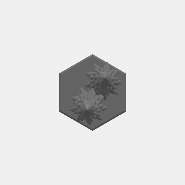Battletech Tree Terrain - Tree Insert 2x v1.0.stl