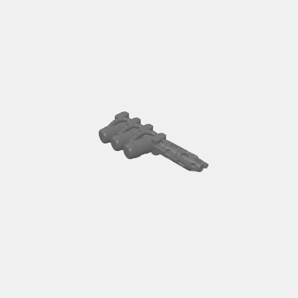 gaslands - flamer 3 left top mount v1.0.stl