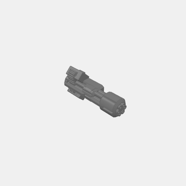 gaslands - mini gun large barrel center mount v1.0.stl