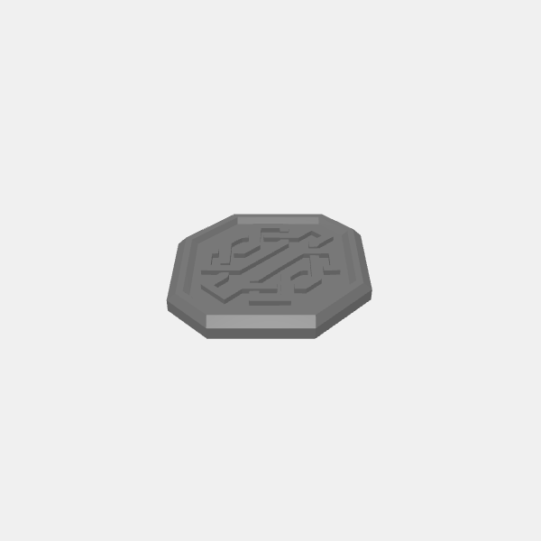 RPG Coins - Knotwork/Fantasy Coins - Knotwork - Platinum v1.0.stl