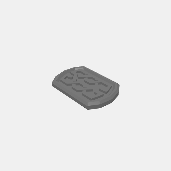 RPG Coins - Knotwork/Fantasy Coins - Knotwork - Electrum v1.0.stl