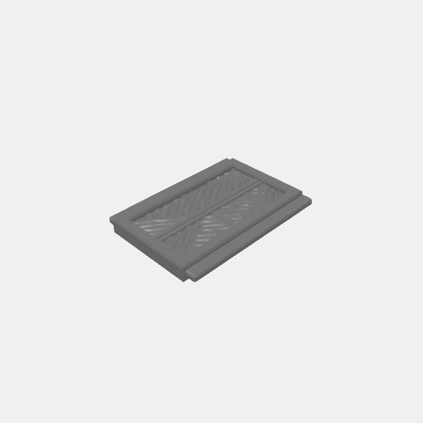 Skystone Walls - Door insert med - Textured angles v1.0.stl