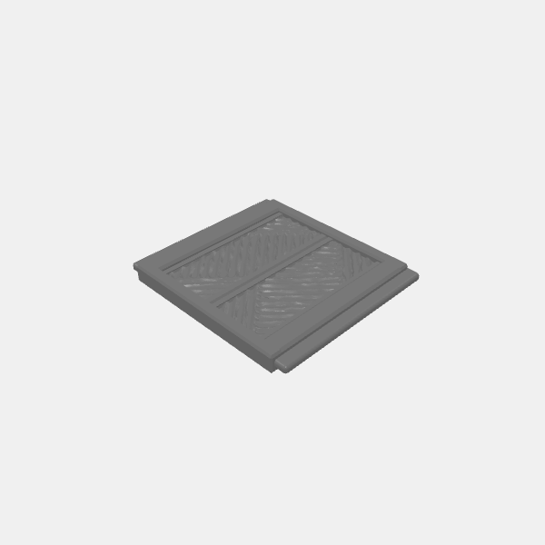 Skystone Walls - Door insert lrg - Textured angles v1.0.stl