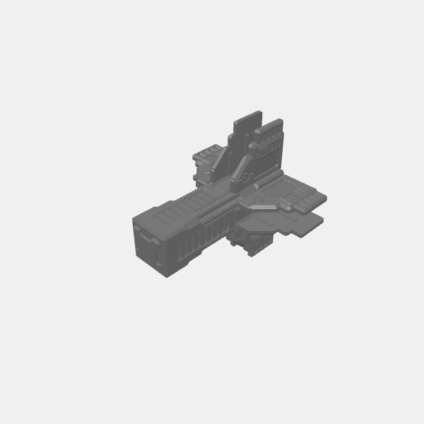 Junctions/Sci Fi - Walls - Junction - Cross v1.1.stl