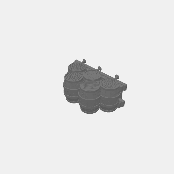 Fantasy - Stacked Barrels of Ale x5 v1.0.stl