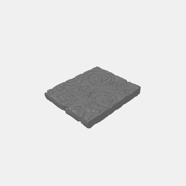 Walls/Skystone Walls - Wall Tall Swirl Engraved 50mm v1.0.stl