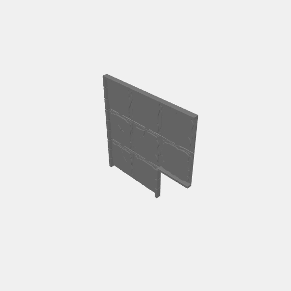 Junctions/Dungeon Plates - Rough Stone - 1.25 - 2x Junction Corner L 1.0.stl