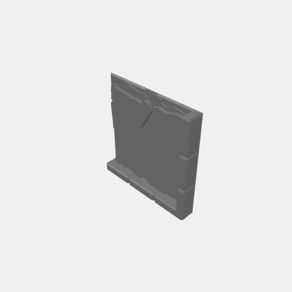 Misc/Dungeon Plates - Rough Stone - 1.25 - 1x1 Corner Walled Square  v1.0.stl