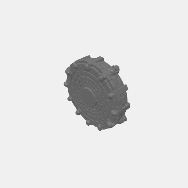 Understone Circle Temple - Center Altar Round with Skulls v1.0.stl
