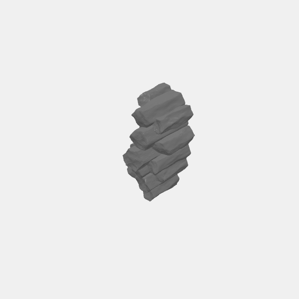 Terrain - Columnar Basalt Wall Stack 2 v1.0.stl