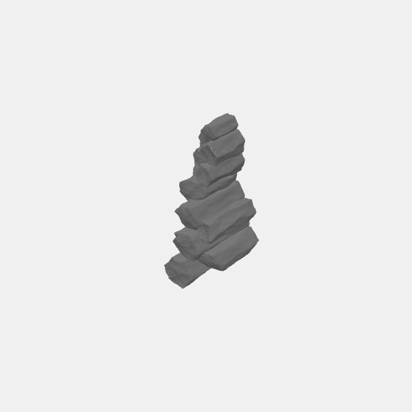 Terrain - Columnar Basalt Wall Stack 3 v1.0.stl
