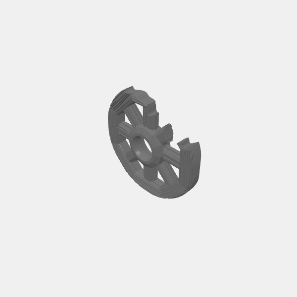 Fantasy - Wagons - Wheel spoked Broken v1.6.stl