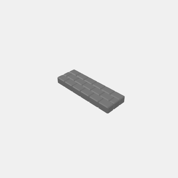 Walls - Plain/Understone Walls - Wall Short Plain 75mm v1.2.stl