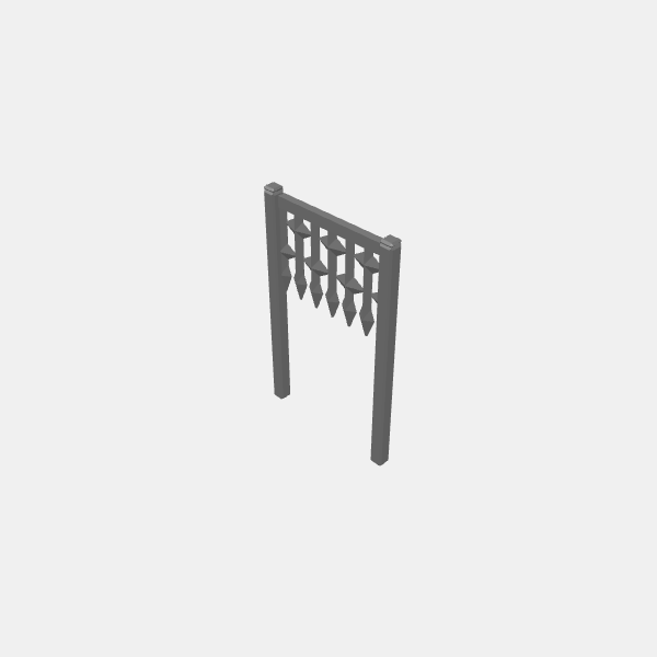 Door Inserts/Understone Walls - Porcullis open v1.0.stl