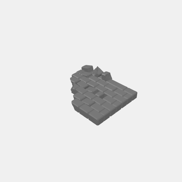 Walls - Ruined/Understone Walls - Wall Ruined 1 75mm v1.0.stl