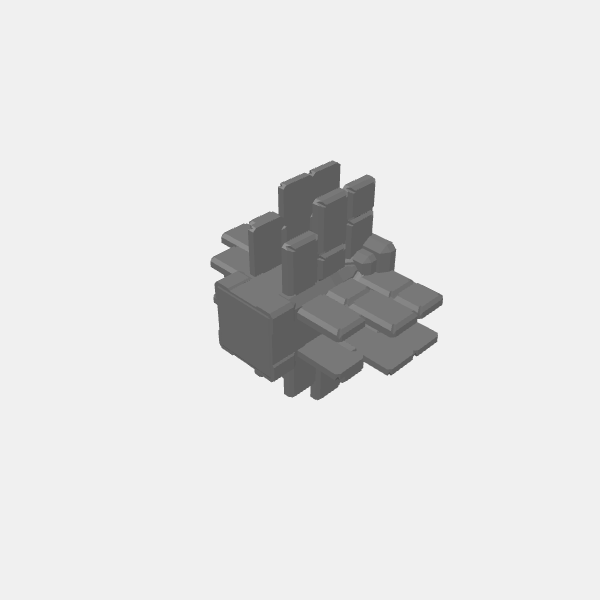 Column Junctions/Understone Walls - Junction - Short Cross v1.0.stl
