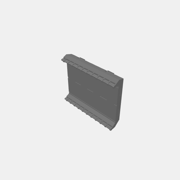 Gaslands - Freeway - Section Straight Angled BUILT IN SUPPORTS 150mm v1.6.stl