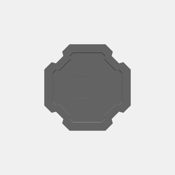 SB3D - Game Tokens - Void Admiral - Number 3 v1.0.stl
