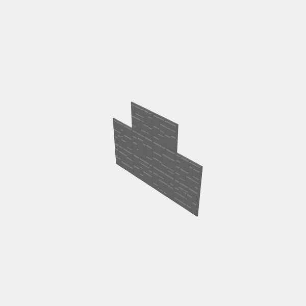 Tilestone Dungeon plates 2x4 Tee no wall v1.0.stl