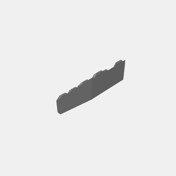 Sci Fi Industrial Walkways Stairs half height v1.0.stl