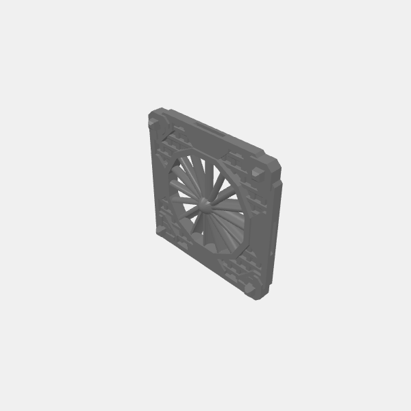 Sci Fi Industrial Walkways Platform sq Turbine v1.0.stl