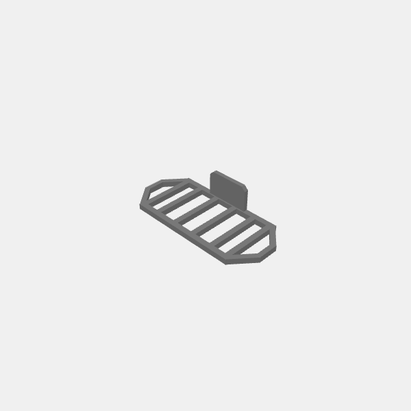 Sci Fi Industrial Walkways Guardrails Style 2 tall v1.0.stl