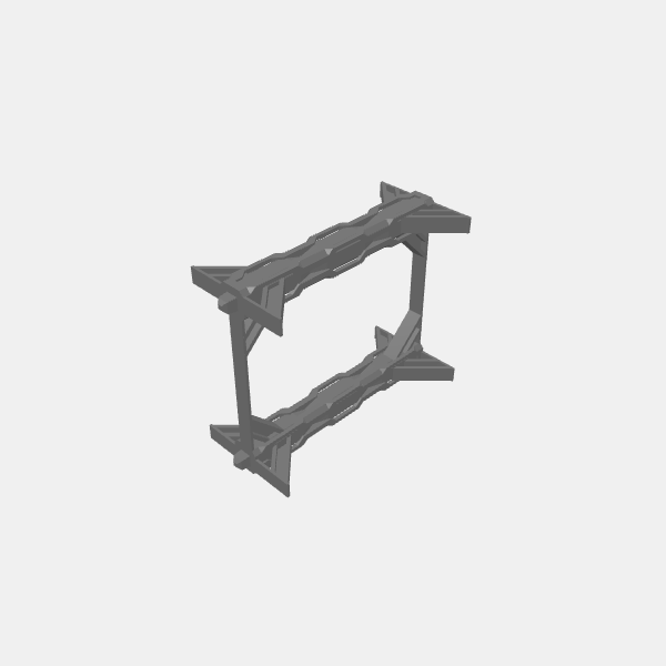 Sci Fi Industrial Walkways Riser Frame single v1.0.stl