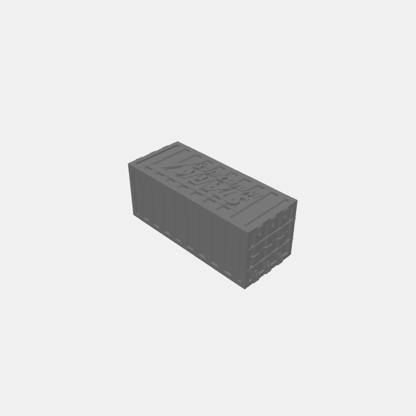 Urban Shipping Container - 40mm - Stark Industries v1.0.stl