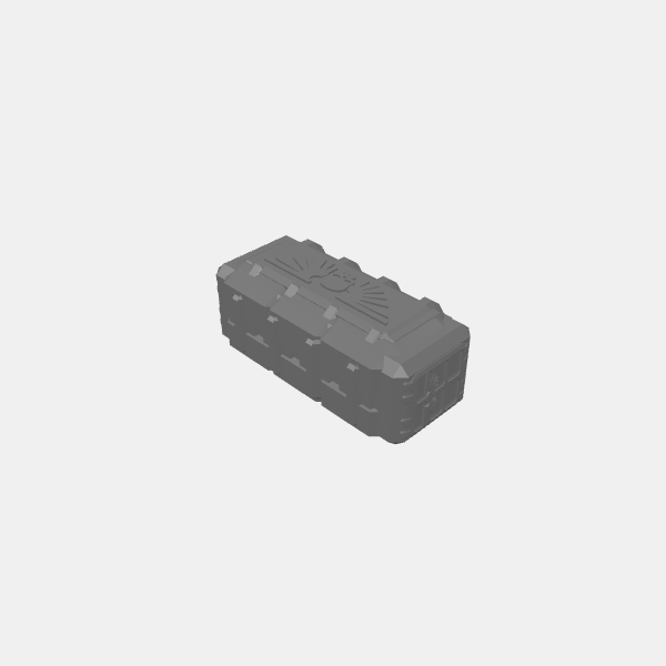 Sci Fi Cargo Container - 40k - Wing Skull 1.0.stl