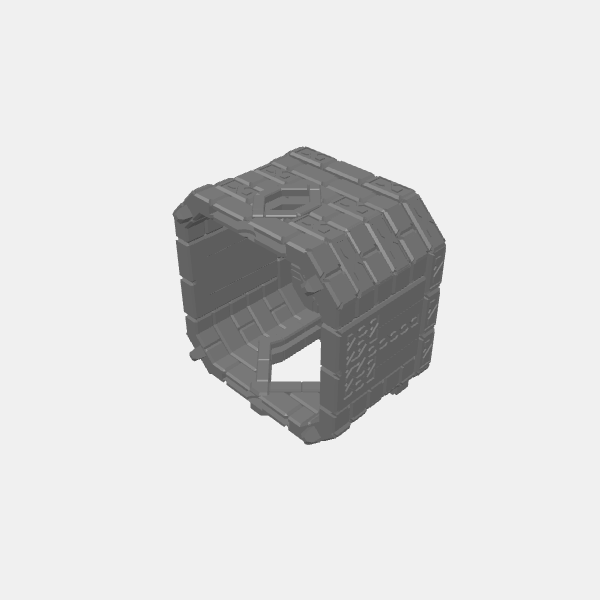 Understone Square Tower - Base pointed doorframe v1.0.stl