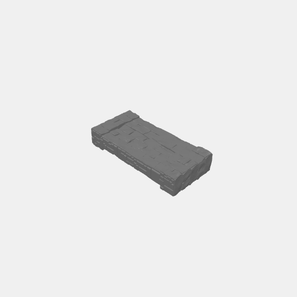 Tilestone Walls - 125mm Wall Crypt empty v1.0.stl