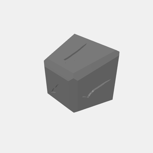 Stone Objective Marker Cap - One Slash v1.0.stl
