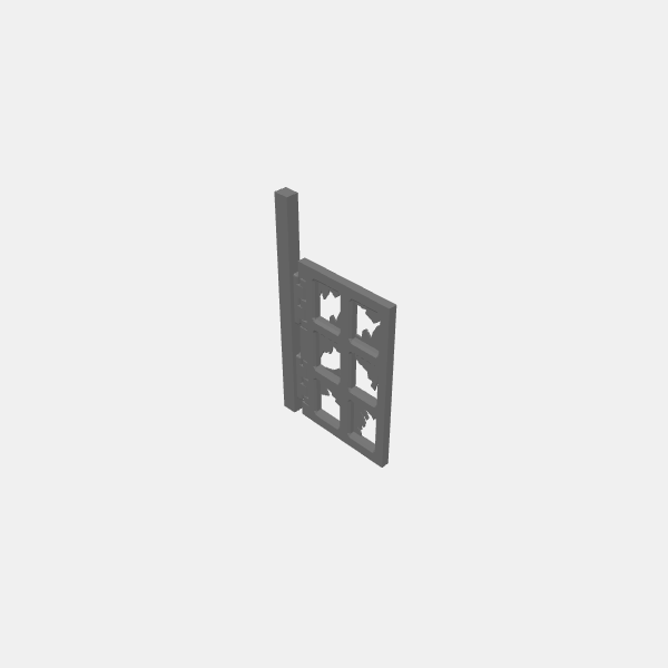 Rocket Fuel Gas Station - Station Door hinged Broken Glass 1 20mm - v1.0.stl
