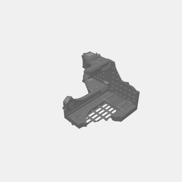 Tech Gothic Ruins 1x1 arch and balcony 2 v1.1.stl