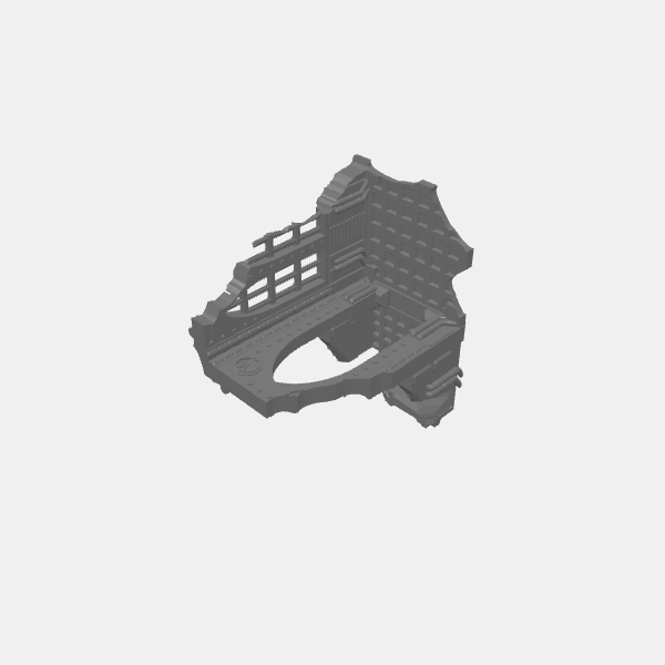 Tech Gothic Ruins 1x1 arch and balcony 1 v1.1.stl
