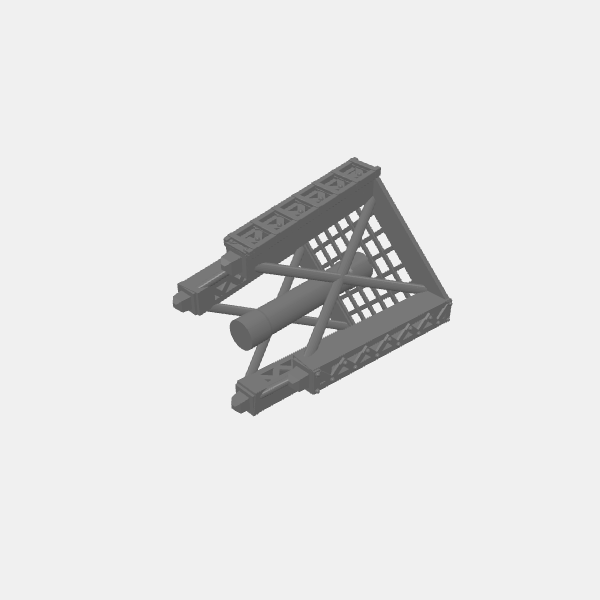 Gaslands - Water Tower Scaffold level 2 - Metal v1.4.stl