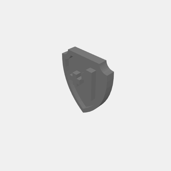 Keyforge - Shield plus 1 token - v1.0.stl