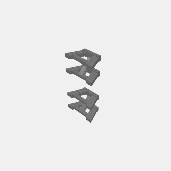 Animal Feed Trough stand double v1.0.stl
