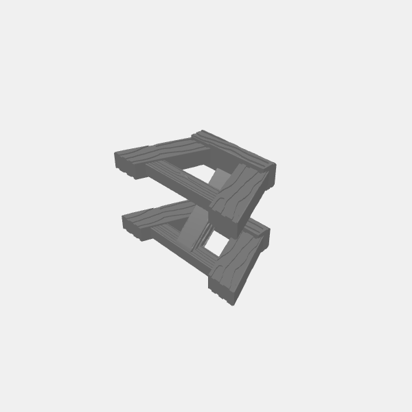 Animal Feed Trough stand single v1.0.stl