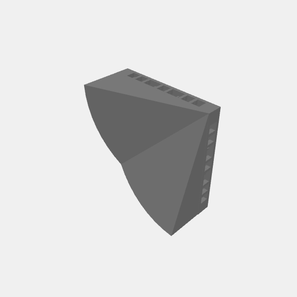 Dice Tower/G Round Tower/Dice Tower Stairs top level funnel.stl