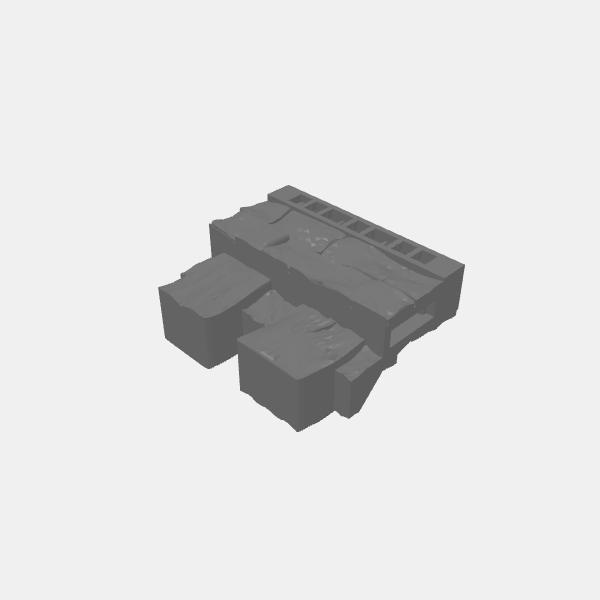 Walls/Battlements/A-BGR-Tilestone-Wall-Battlments-Lg-v1.0.stl
