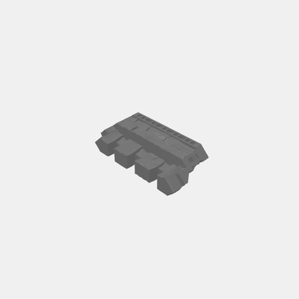 Walls/Battlements/P-BGR-Tilestone-Wall-Battlements-Lg-v1.0.stl